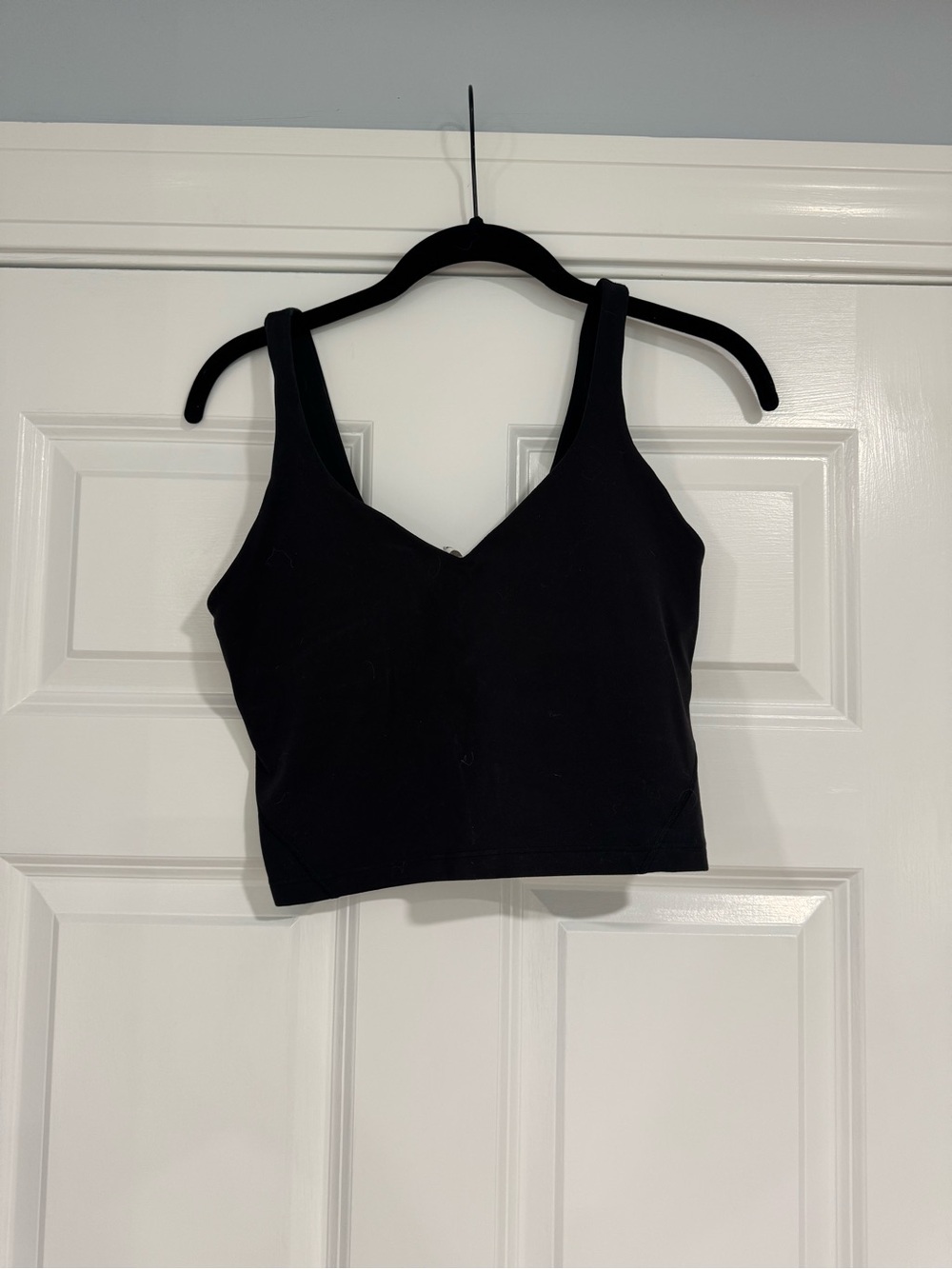 lululemon athletica Black V-Neck Align Crop Tank